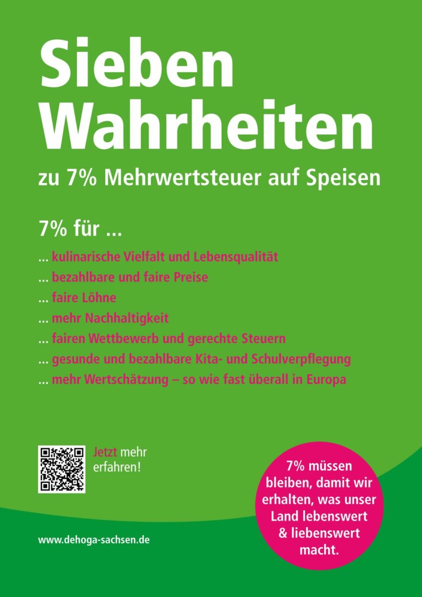 Naturhotel Gasthof Bärenfels ist für die Beibehaltung der 7% MWST für Speisen