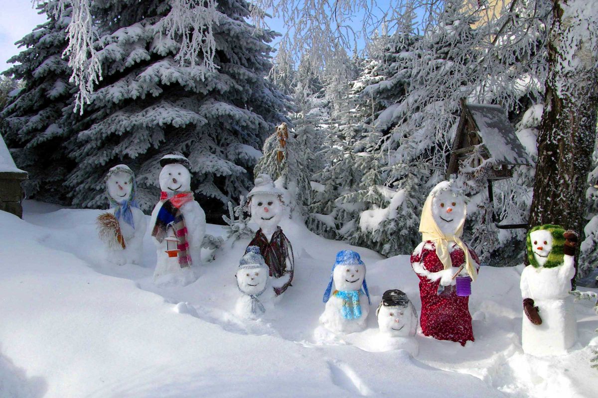 Schneemannfamilie