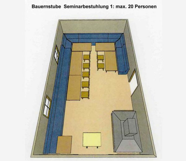 Bauernstube Seminarbestuhlung Bsp1